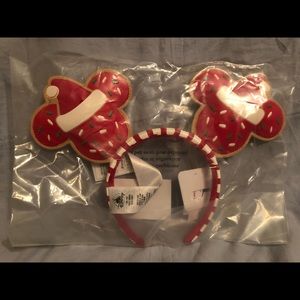 NEW Disney Parks Cookie Christmas Holiday Mickey Minnie Mouse Ears Headband 2021
